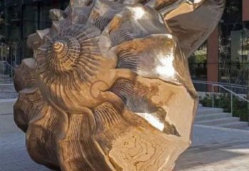 仿真海螺铜雕塑 店门口园林雕塑 动物小品