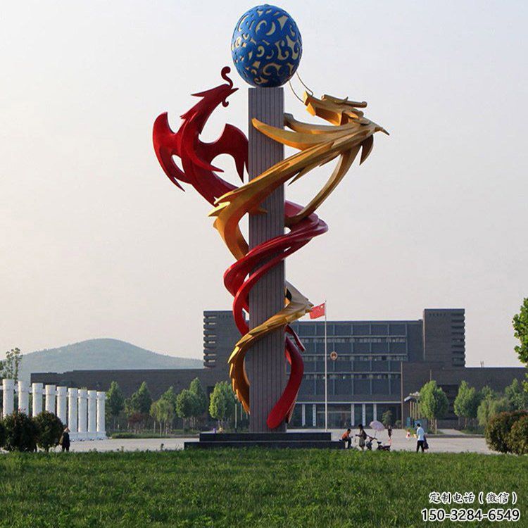 不锈钢龙形雕塑,大型动物景观,烤漆工艺制作 (5) 不锈钢龙形雕塑,大型动物景观,烤漆工艺制作 (5)