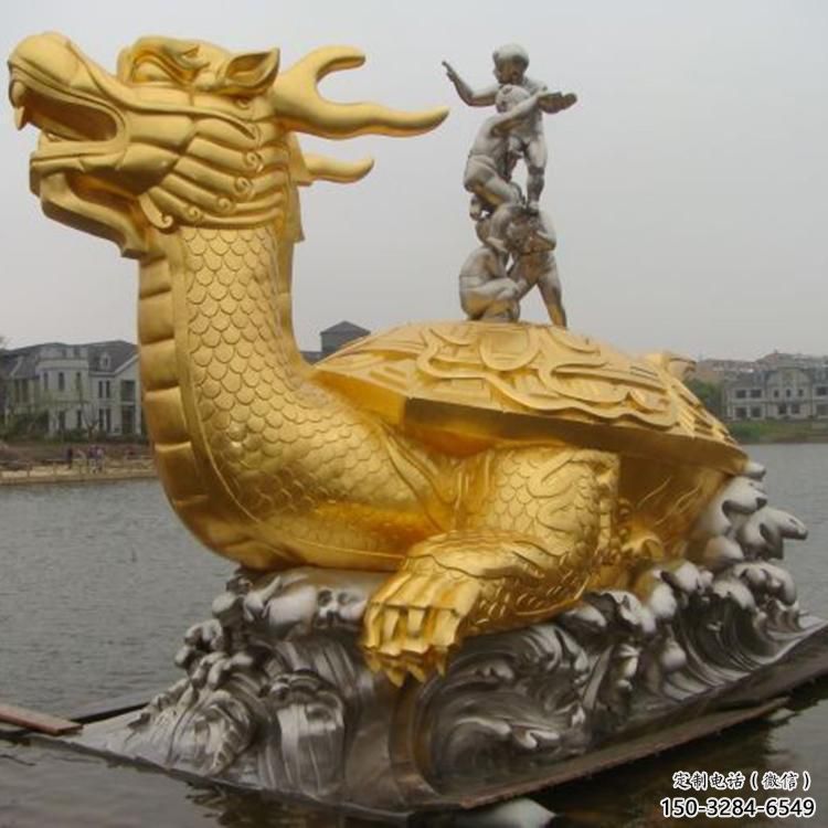 铜乌龟雕塑加工厂，神兽动物，仿古公园广场摆件