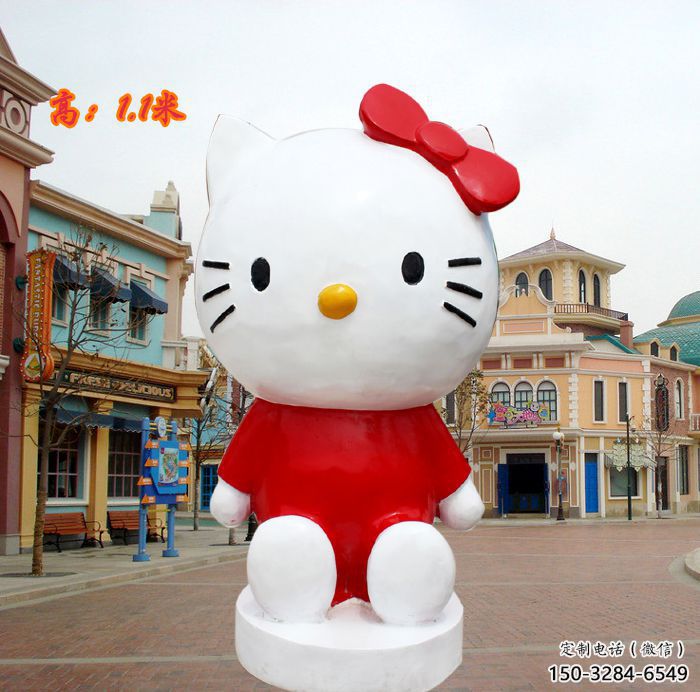庭院小猫雕塑,现代小品,彩绘工艺 庭院小猫雕塑,现代小品,彩绘工艺