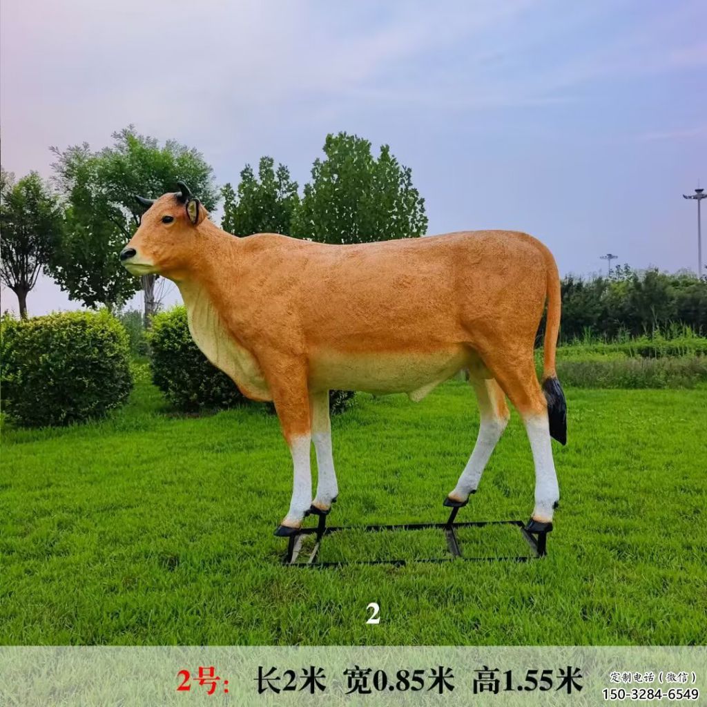 彩绘黄牛雕塑 仿真雕塑 步行街摆件 彩绘黄牛雕塑 仿真雕塑 步行街摆件