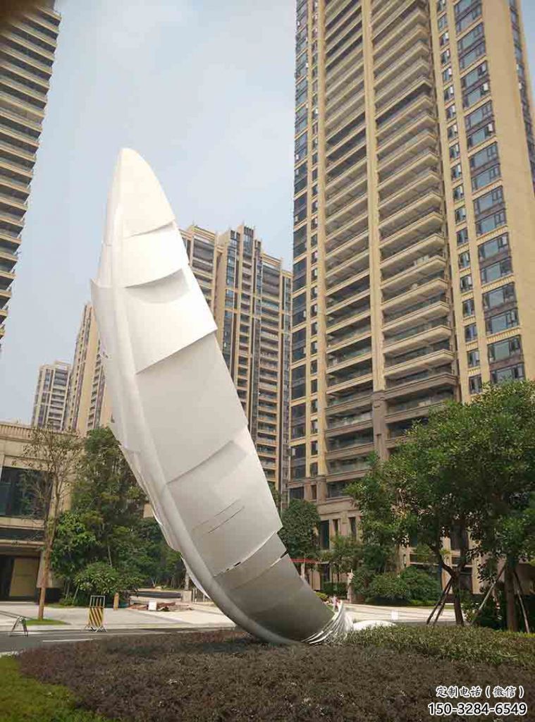 拉丝羽毛雕塑 大型别墅区小品 农村雕塑 拉丝羽毛雕塑 大型别墅区小品 农村雕塑