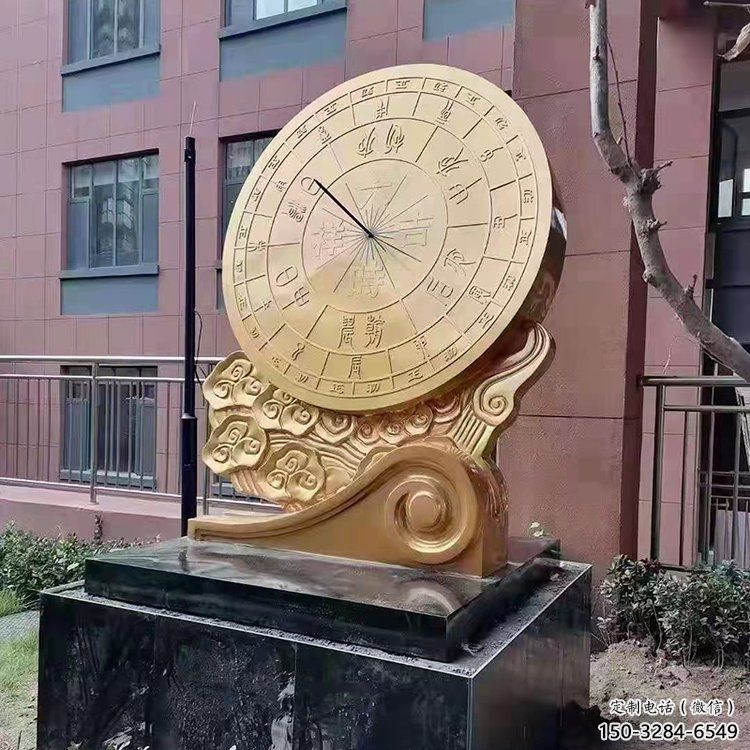 小区地动仪雕塑，拉丝景观雕塑，抽象效果
