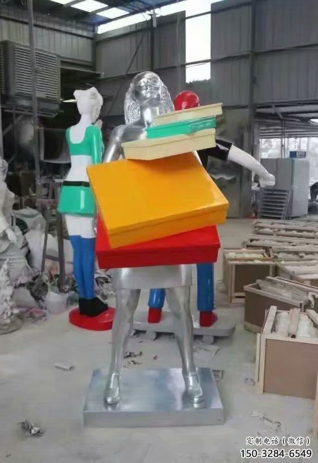 包包雕塑 拉丝景观小品 步行街雕塑 包包雕塑 拉丝景观小品 步行街雕塑