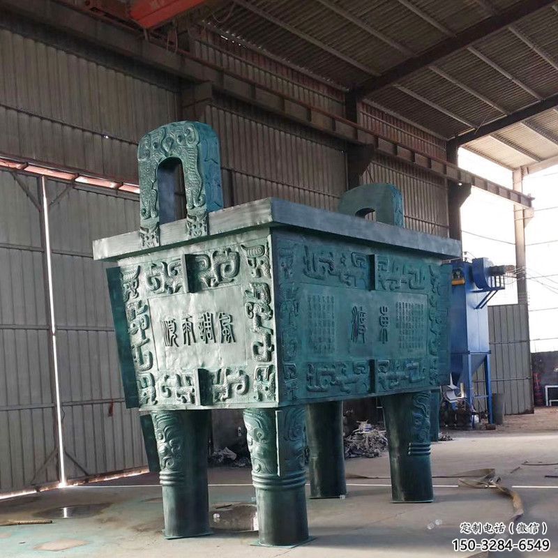 大门口福鼎雕塑 发光公园小品 仿真雕塑 大门口福鼎雕塑 发光公园小品 仿真雕塑