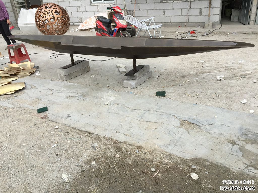 景观船艇雕塑 烤漆大型小品 酒店雕塑 景观船艇雕塑 烤漆大型小品 酒店雕塑