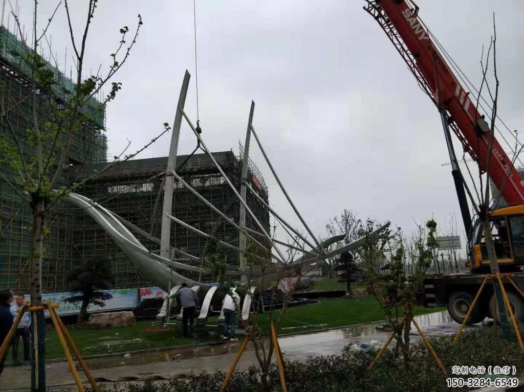 烤漆船艇雕塑 钢管景观小品 室内雕塑 烤漆船艇雕塑 钢管景观小品 室内雕塑