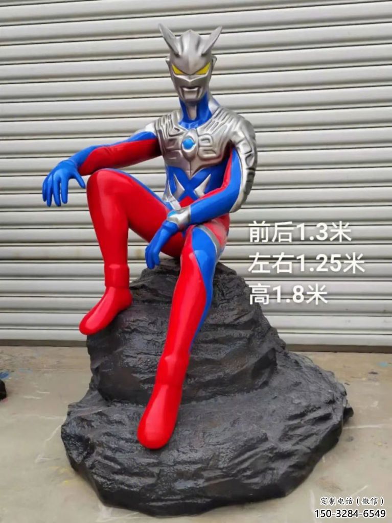 超人雕塑厂家 卡通雕塑 店门口小品