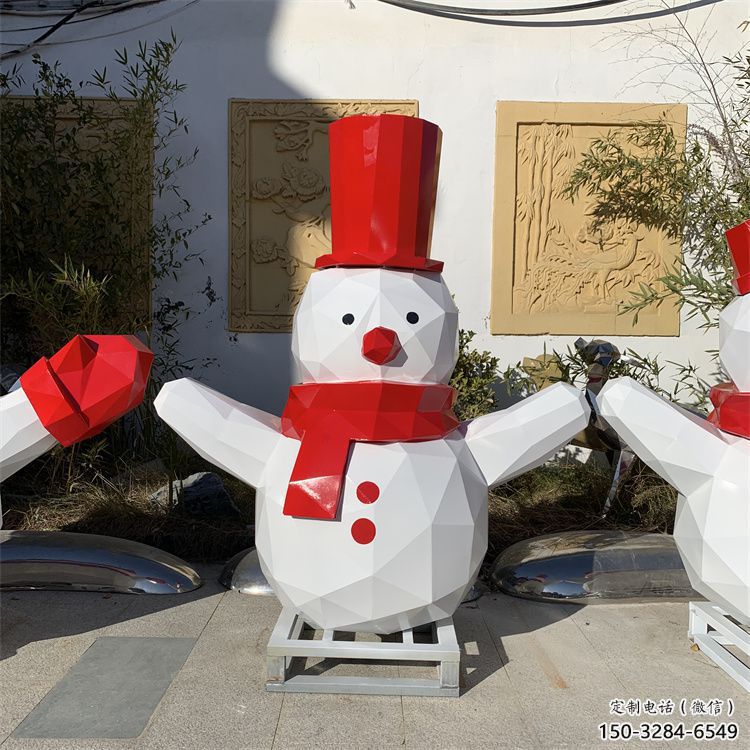 彩绘雪人雕塑厂家 大型城市雕塑 商业街摆件 彩绘雪人雕塑厂家 大型城市雕塑 商业街摆件