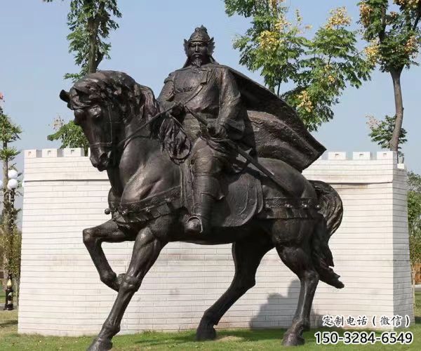 仿古岳飞雕塑 草地名人雕塑 房地产肖像雕塑 仿古岳飞雕塑 草地名人雕塑 房地产肖像雕塑