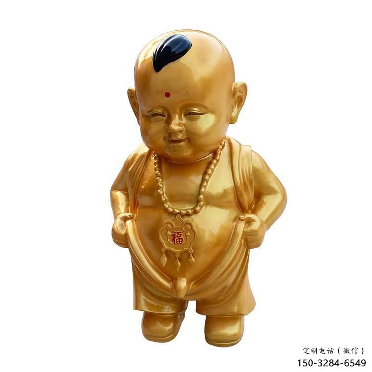 小和尚雕塑 烤漆大型儿童雕塑 铸铜肖像雕塑 小和尚雕塑 烤漆大型儿童雕塑 铸铜肖像雕塑
