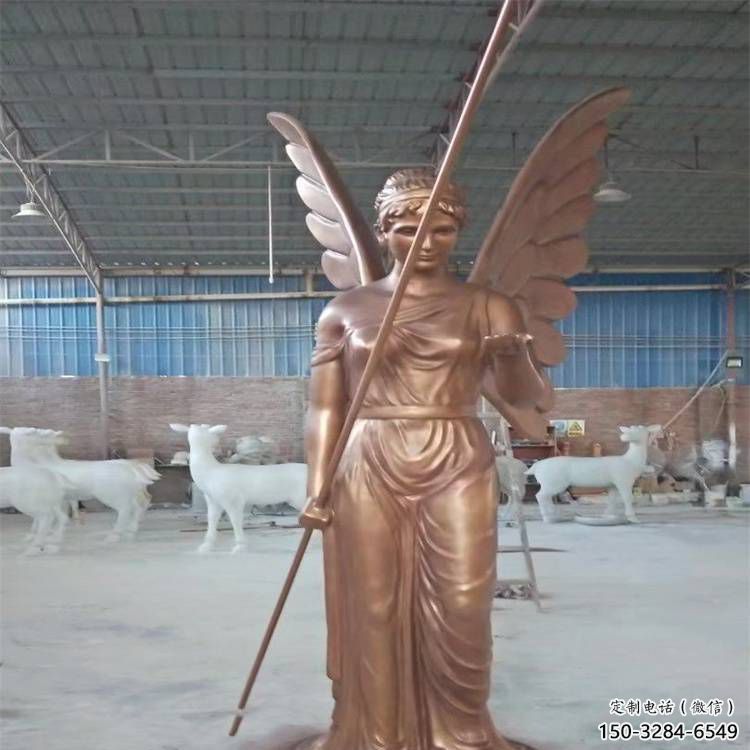 和平女神雕塑 仿真欧式雕塑 烤漆人物雕塑
