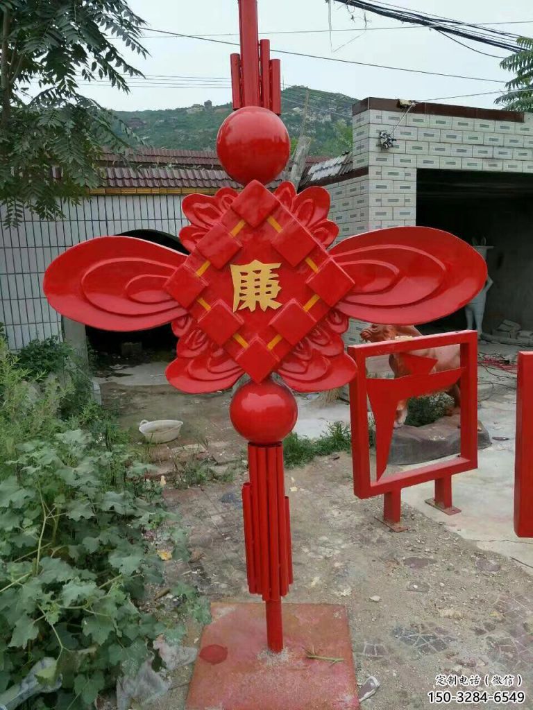 城市中国结雕塑厂家,烤漆工艺制作,民俗文化标识 城市中国结雕塑厂家,烤漆工艺制作,民俗文化标识