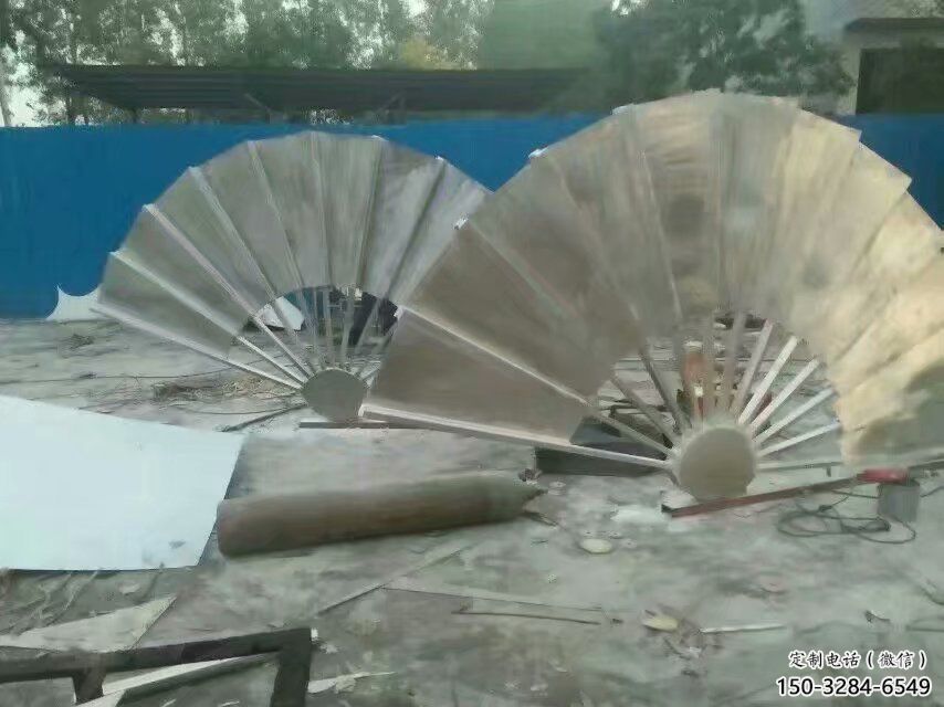 抽象扇子雕塑 哑光景观雕塑 室内扇形雕塑 抽象扇子雕塑 哑光景观雕塑 室内扇形雕塑