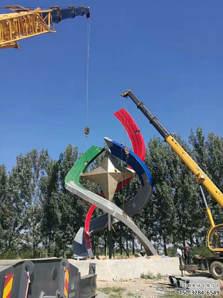 大型五角星雕塑 锻造发光党建雕塑 房地产红色文化 大型五角星雕塑 锻造发光党建雕塑 房地产红色文化