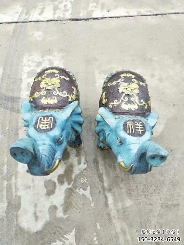 金属大象景观雕塑批发,街头艺术,彩绘大象雕塑展品 金属大象景观雕塑批发,街头艺术,彩绘大象雕塑展品