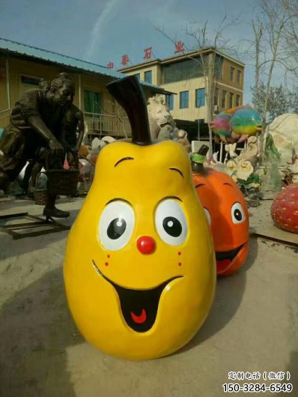 果篮雕塑定制,城市装饰,花园鸭梨果篮雕塑承接 果篮雕塑定制,城市装饰,花园鸭梨果篮雕塑承接