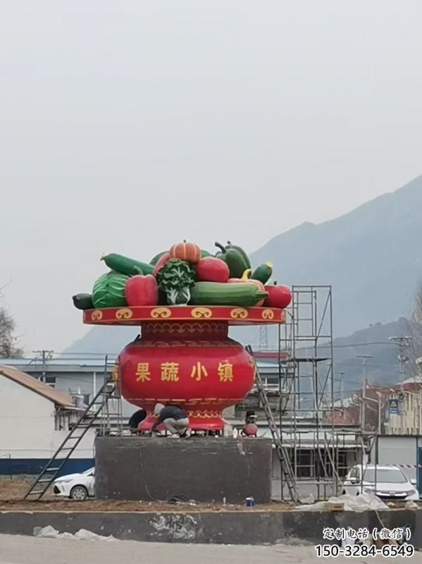 花篮雕塑点击，景观雕塑，旅游区花篮雕塑制作
