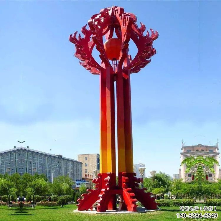 街道精神堡垒雕塑