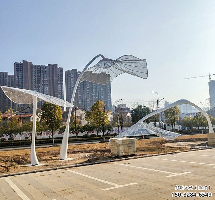 花型廊架雕塑,不锈钢景观廊架雕塑小品 花型廊架雕塑,不锈钢景观廊架雕塑小品