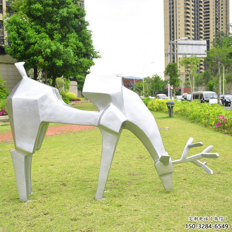 小鹿雕塑精选,露天雕塑,抽象小鹿雕塑制作展品 小鹿雕塑精选,露天雕塑,抽象小鹿雕塑制作展品
