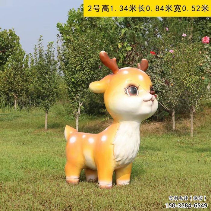 小鹿雕塑定价,彩绘工艺,卡通小鹿雕塑制作 小鹿雕塑定价,彩绘工艺,卡通小鹿雕塑制作