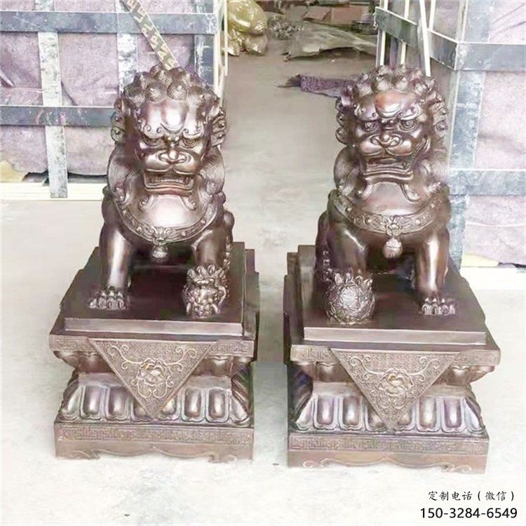 紫铜狮子雕塑通用,动物装饰标识,景观蹲狮雕塑承接 紫铜狮子雕塑通用,动物装饰标识,景观蹲狮雕塑承接