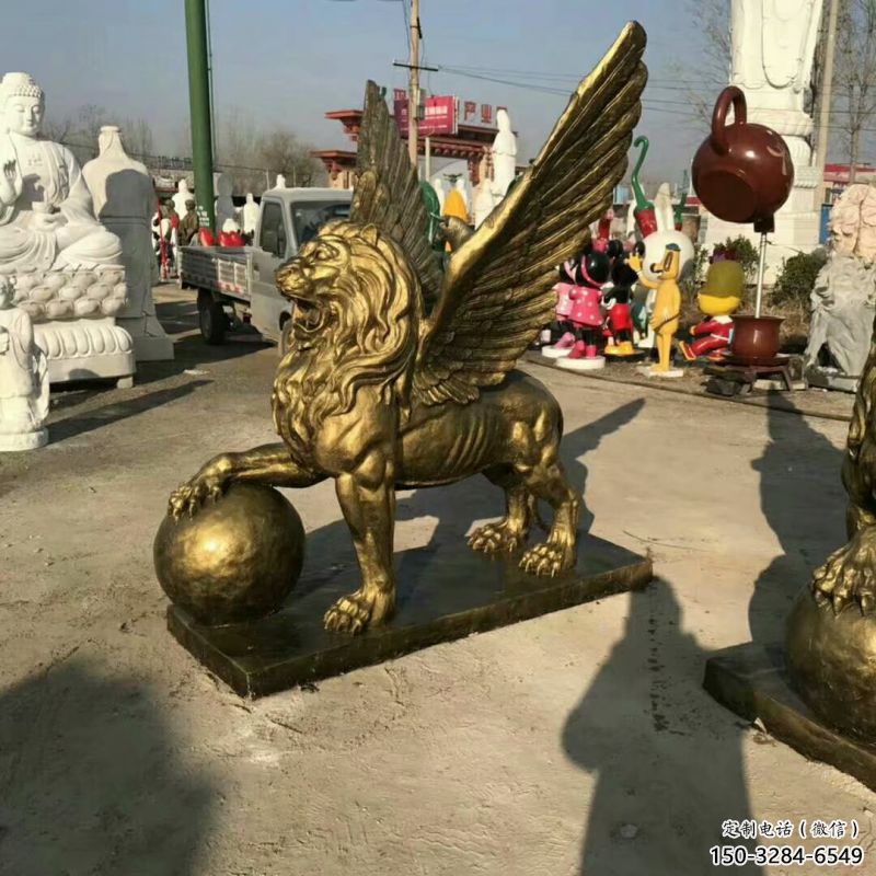 景观狮子雕塑供求,抽象设计元素,仿铜飞狮雕塑观赏型 景观狮子雕塑供求,抽象设计元素,仿铜飞狮雕塑观赏型