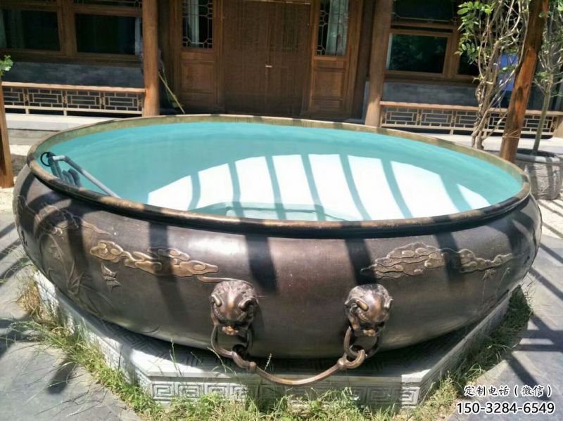 水钵式铜缸雕塑 水钵式铜缸雕塑