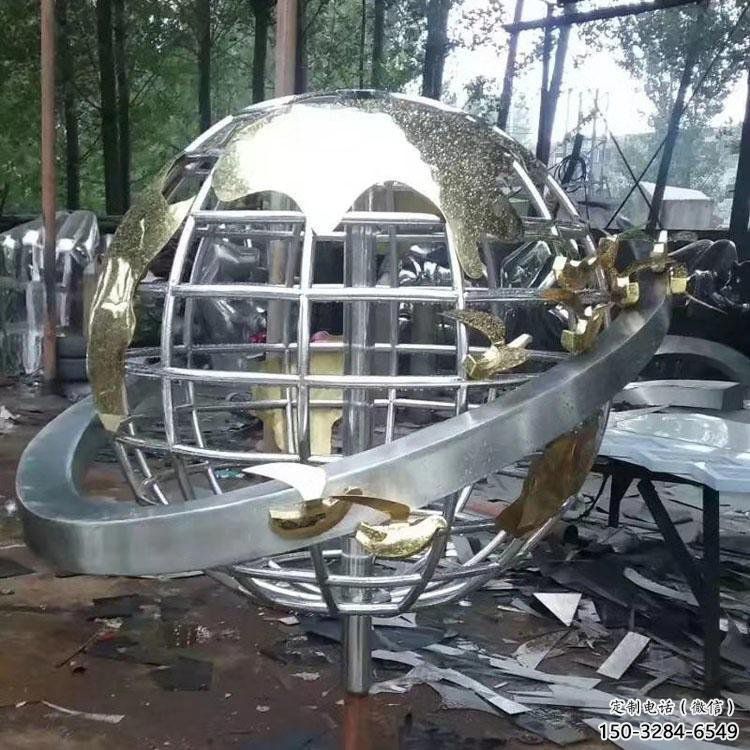 地球仪雕塑展品,彩钢制作,镜面地球仪雕塑厂家精品 地球仪雕塑展品,彩钢制作,镜面地球仪雕塑厂家精品