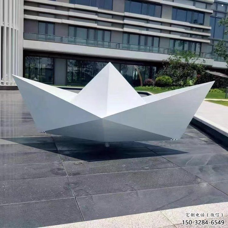 纸船雕塑供给，室外雕塑，折纸船雕塑生产商