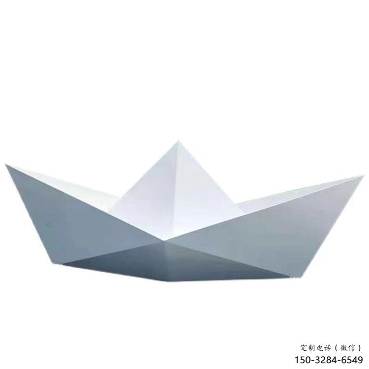 纸船雕塑优选，街头艺术，公园景观折纸船雕塑精选