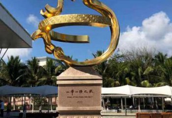 宣传主题雕塑加工厂家，艺术形象标识，地标美陈雕塑