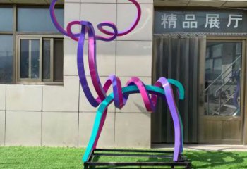 创意小鹿雕塑