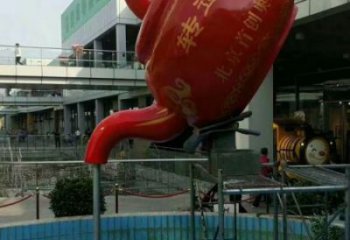 流水吊壶天壶雕塑安装制作