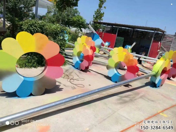 杏花雕塑选定，烤漆工艺，不锈钢杏花雕塑预定