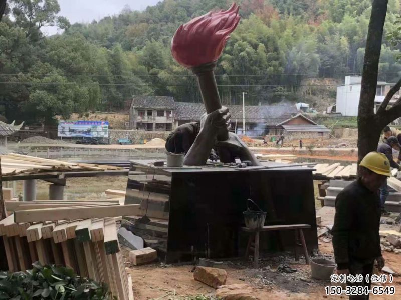 火炬雕塑制作专供，园林装饰，建筑不锈钢火炬雕塑