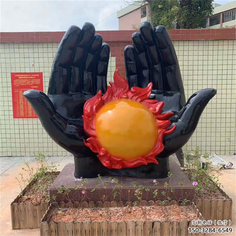 雕塑火球景观制造，街景小品，景观不锈钢火球雕塑优价