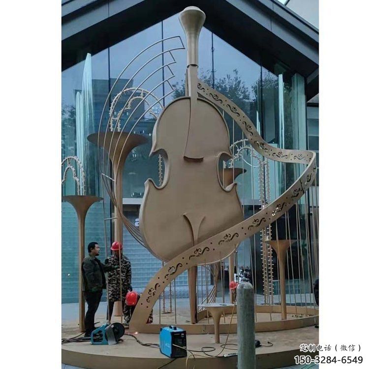 提琴雕塑定制,市标雕塑,不锈钢提琴雕塑 提琴雕塑定制,市标雕塑,不锈钢提琴雕塑
