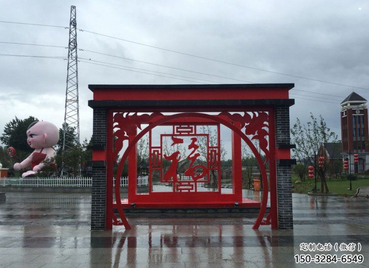 爱字雕塑供需，广场雕塑，城市广场福字雕塑厂家