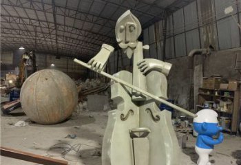 提琴雕塑制造，广场雕塑，制造不锈钢提琴雕塑