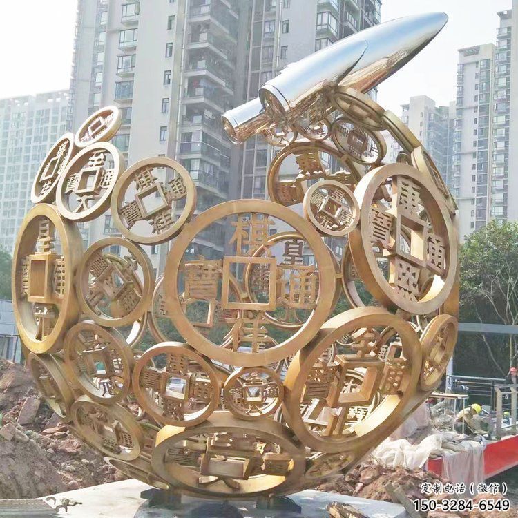 空心球雕塑定做，公园小品，镂空空心球雕塑精选