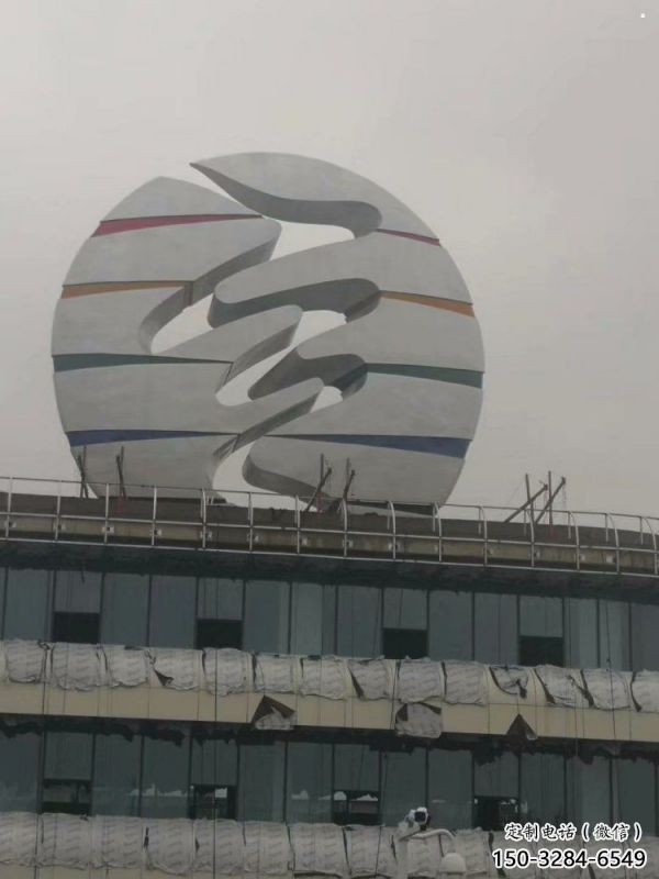 镂空球雕塑精选，街道标识，异形镂空球雕塑指用