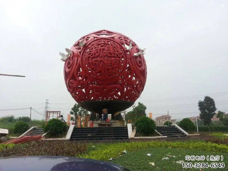 圆球雕塑服务商,街道标识,景观烤漆圆球雕塑定制 圆球雕塑服务商,街道标识,景观烤漆圆球雕塑定制