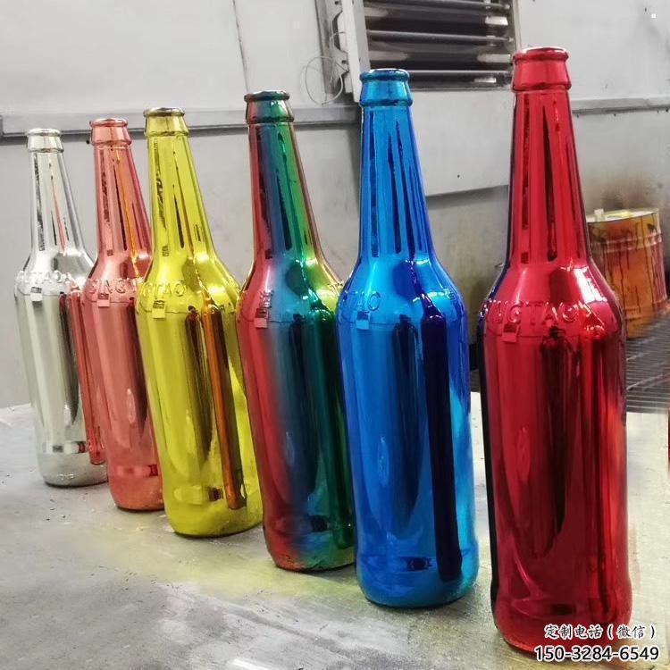 啤酒瓶雕塑供给，景区雕塑，玻璃钢啤酒瓶雕塑优选