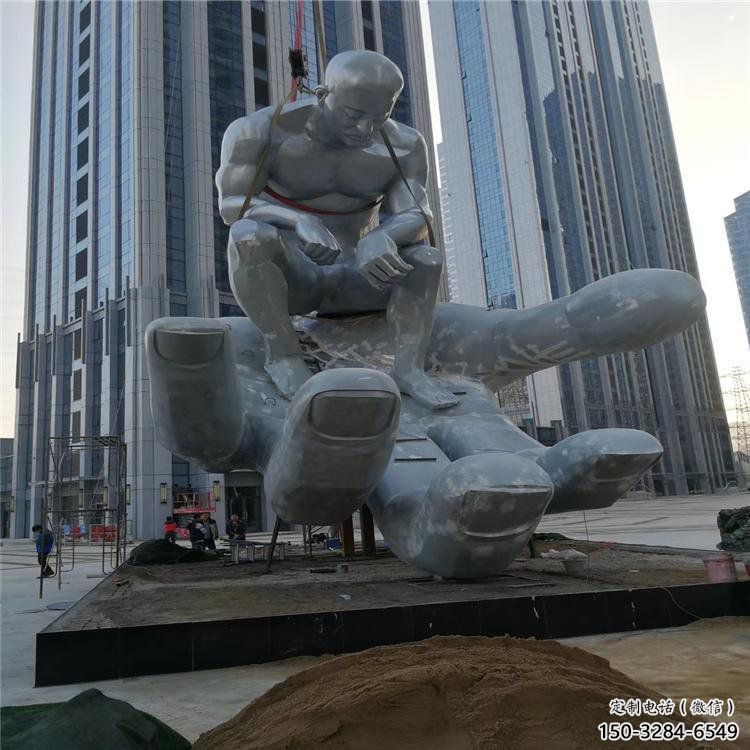 沉思者雕塑厂家,锻造工艺,手托沉思者雕塑承接 沉思者雕塑厂家,锻造工艺,手托沉思者雕塑承接