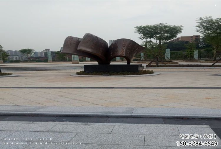 铜书籍雕塑服务商，金属构件，铜书籍雕塑厂家定价