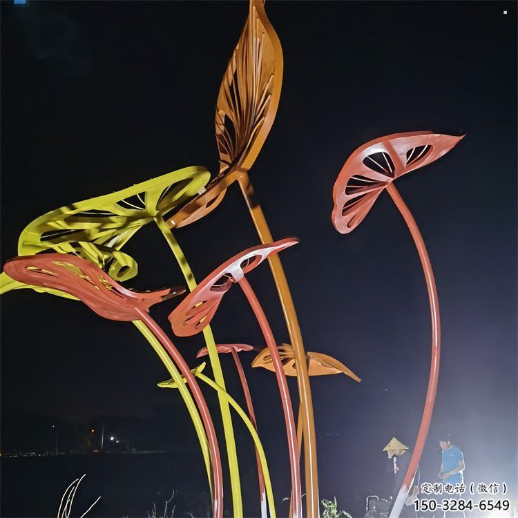 芭蕉叶雕塑精选，欧式风格，不锈钢芭蕉叶雕塑指用