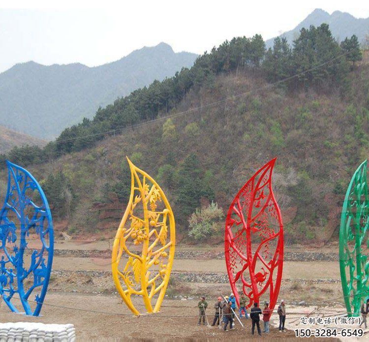 庭院树叶雕塑
