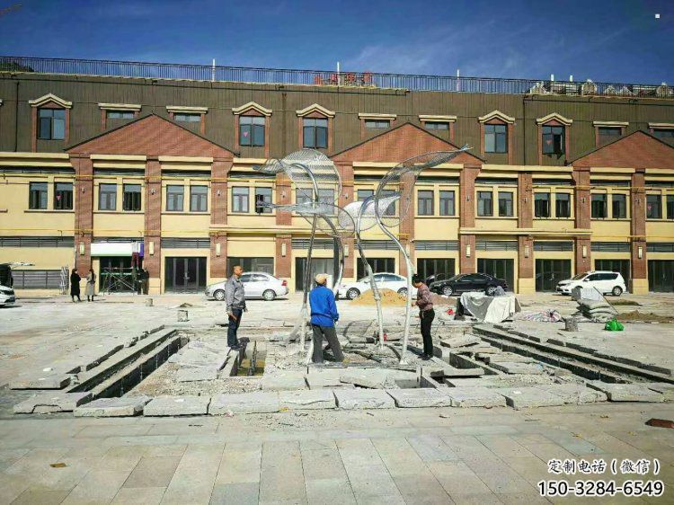 灯光树叶雕塑制造，露天雕塑，灯光树叶雕塑选用